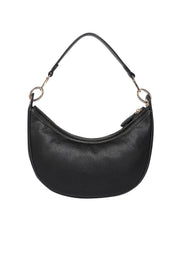 Product shot of the Corfu Handbag in colour Black (Black), from the back