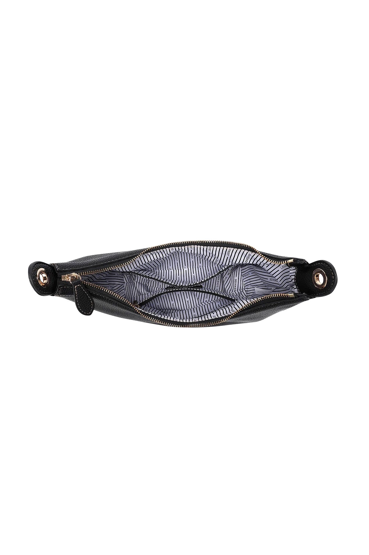 Product shot of the Corfu Handbag in colour Black (Black), detail