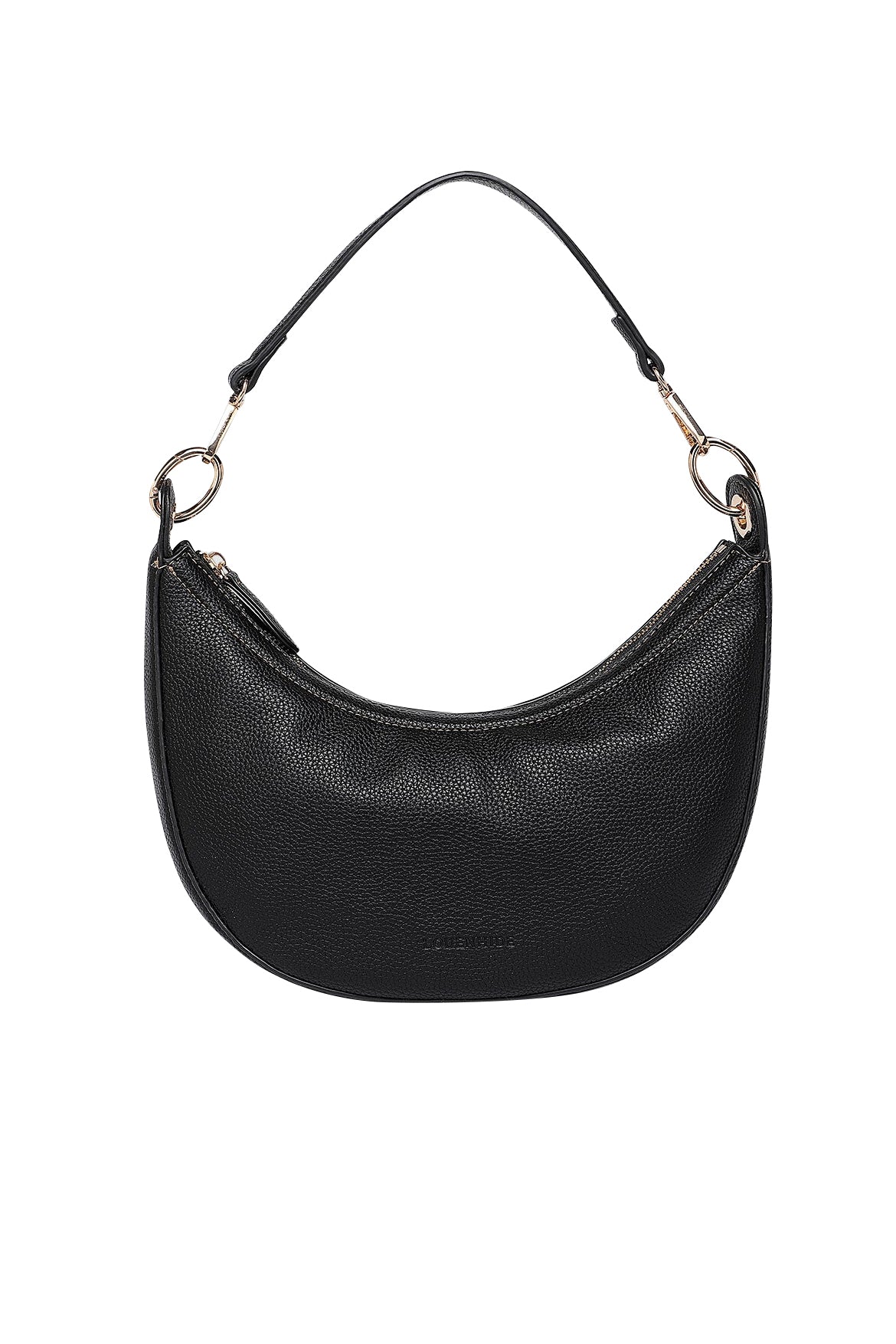 Product shot of the Corfu Handbag in colour Black (Black), detail