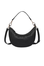 Product shot of the Corfu Handbag in colour Black (Black), from the front
