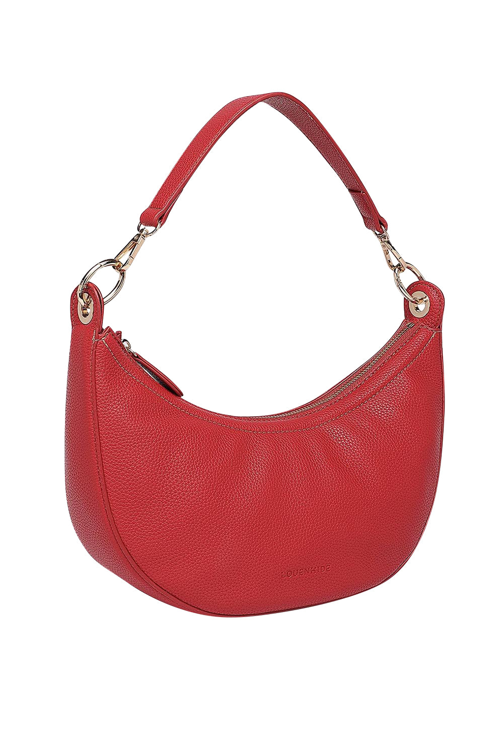 Product shot of the Corfu Handbag in colour Red (Red), detail
