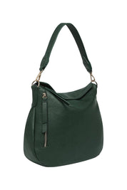 Product shot of the Nadia Shoulder Bag in colour Forestgrn (Green), detail