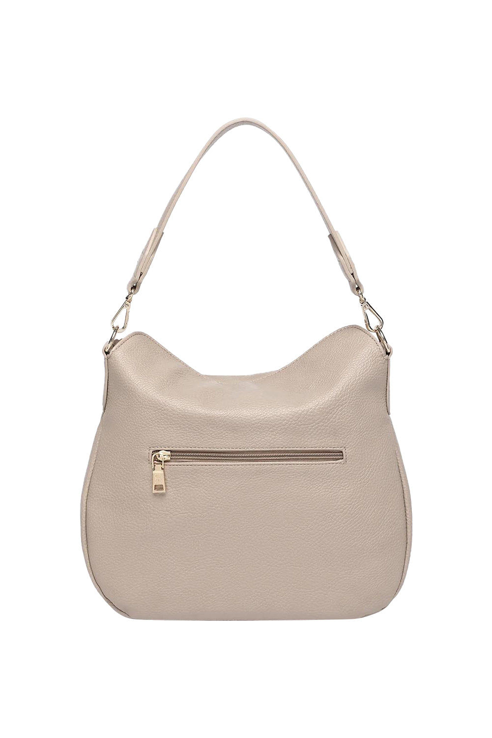 Product shot of the Nadia Shoulder Bag in colour Malt, from the back