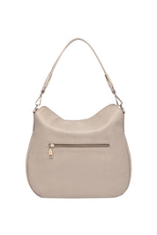 Product shot of the Nadia Shoulder Bag in colour Malt, from the back