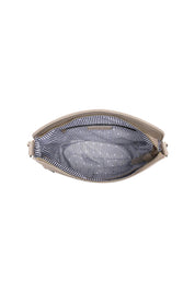 Product shot of the Nadia Shoulder Bag in colour Malt, detail