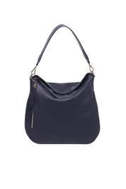 Product shot of the Nadia Shoulder Bag - Navy in colour Navy, showing detail