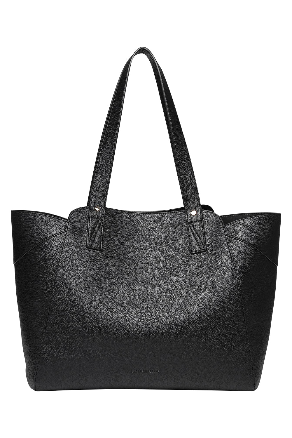 Product shot of the Parisian Shopper Bag in colour Black (Black), from the back