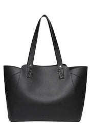 Product shot of the Parisian Shopper Bag in colour Black (Black), from the back