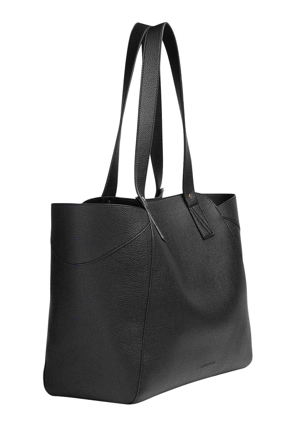 Product shot of the Parisian Shopper Bag in colour Black (Black), detail