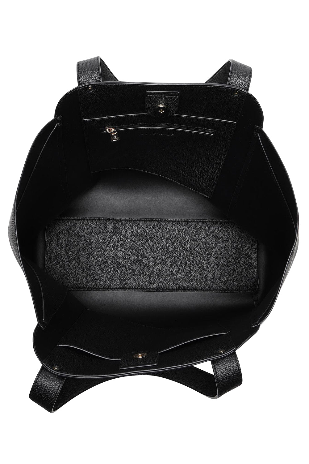 Product shot of the Parisian Shopper Bag in colour Black (Black), detail