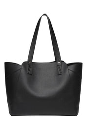 Product shot of the Parisian Shopper Bag in colour Black (Black), from the front