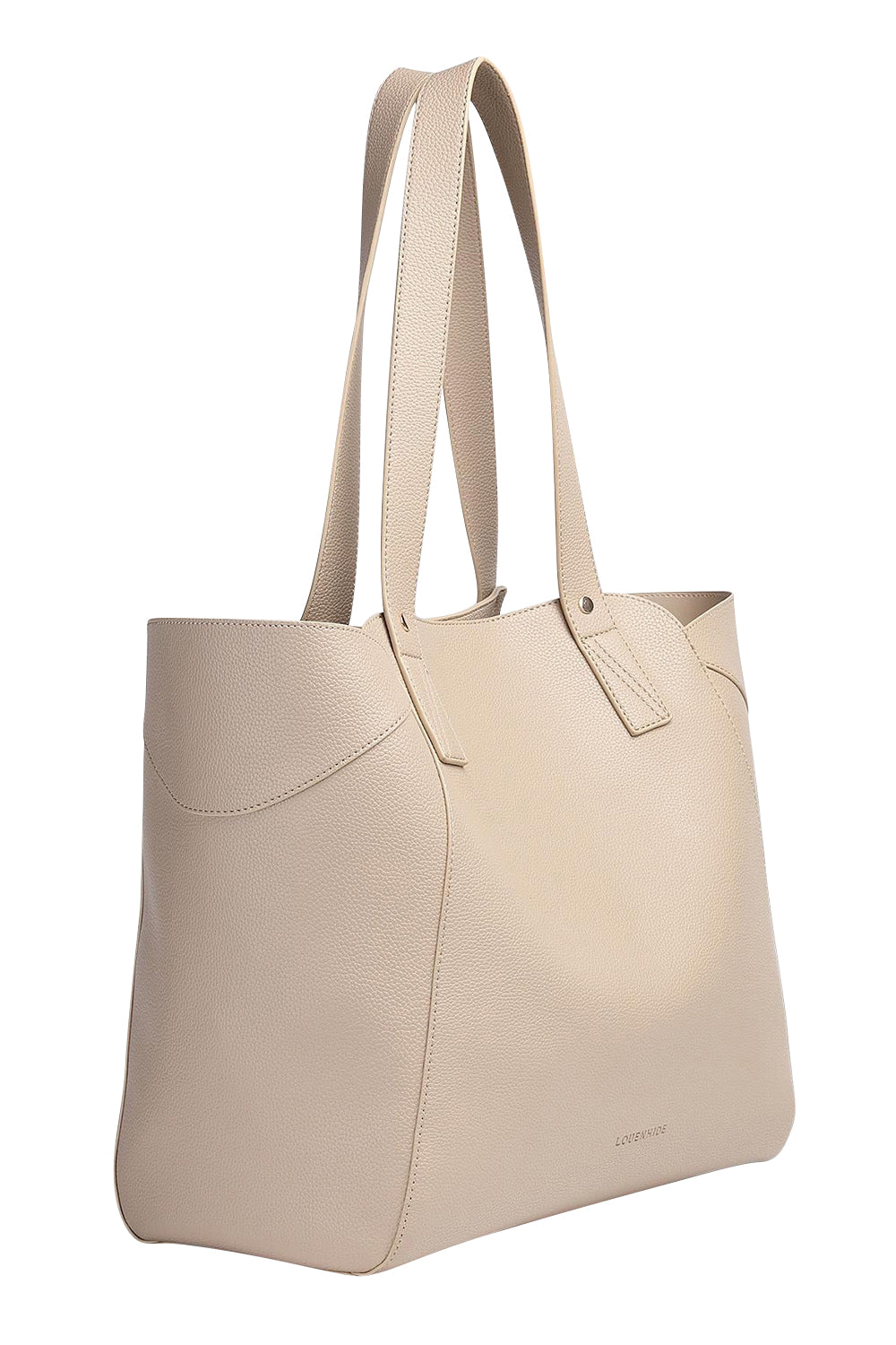 Product shot of the Parisian Shopper Bag in colour Stone, detail