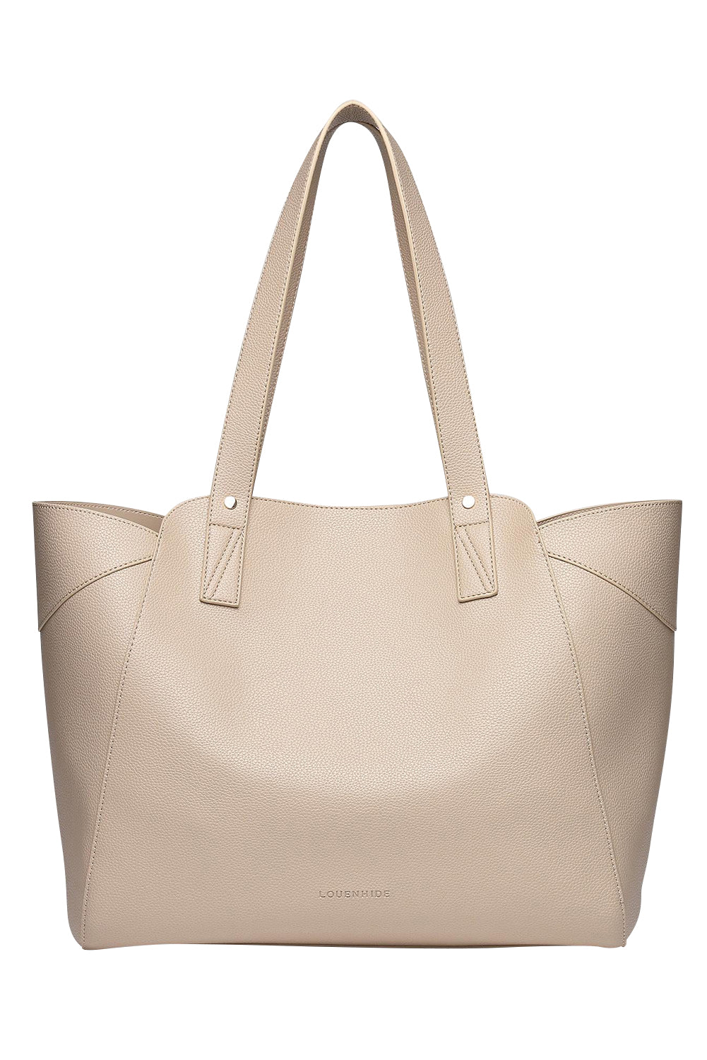 Product shot of the Parisian Shopper Bag in colour Stone, from the front
