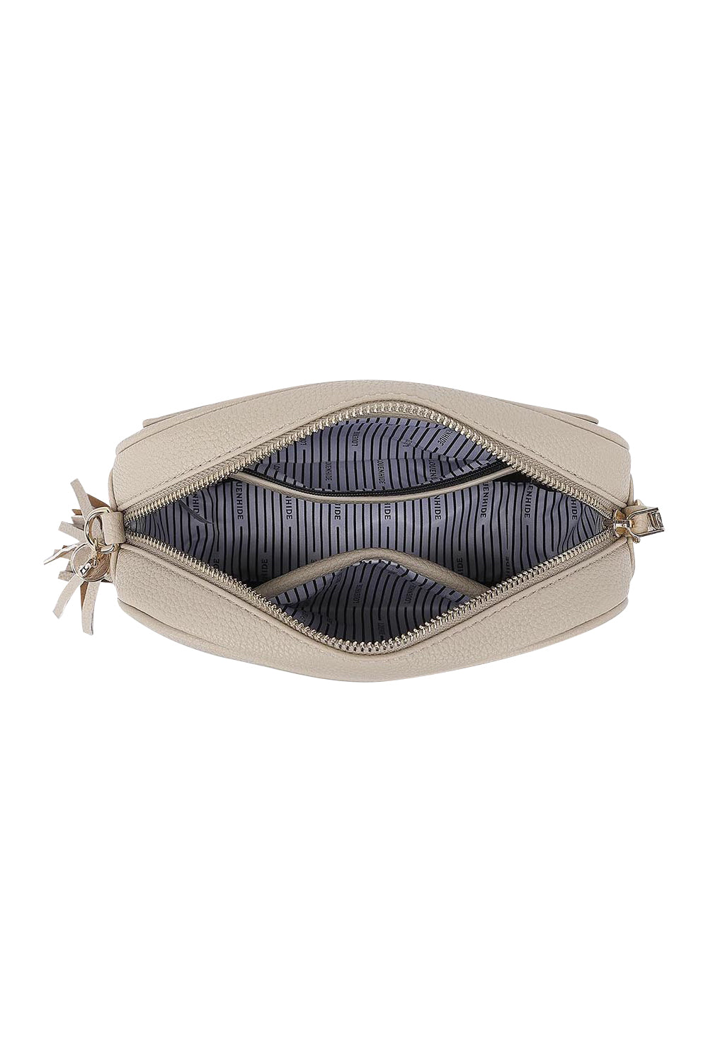 Product shot of the Jacinta Gia Crossbody Bag in colour Biscotti, detail