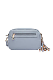 Product shot of the Jacinta Gia Crossbody Bag in colour Cloudblue (Blue), from the back