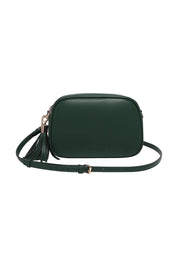 Product shot of the Jacinta Gia Crossbody Bag in colour Forestgrn (Green), detail