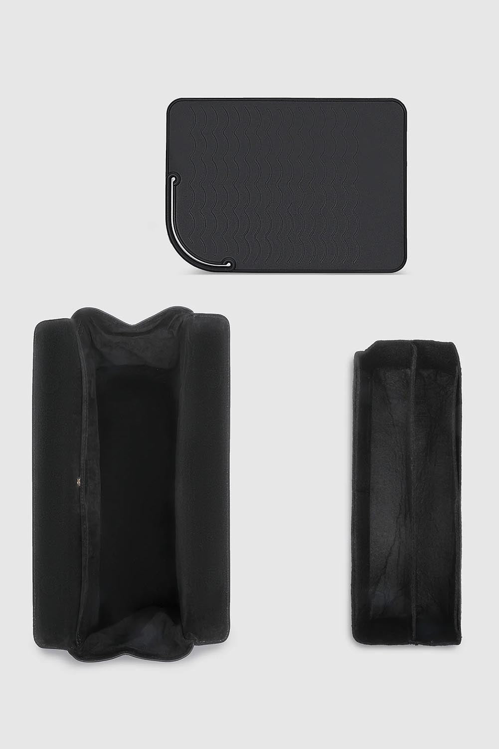 Product shot of the Margot Hot Tool Case in colour Black (Black), detail