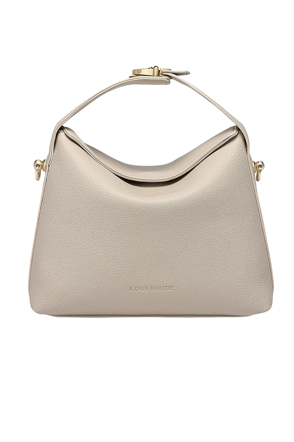 Product shot of the Andie Handbag in colour Vanilla (White), detail