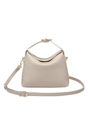 Product shot of the Andie Handbag in colour Vanilla (White), from the front
