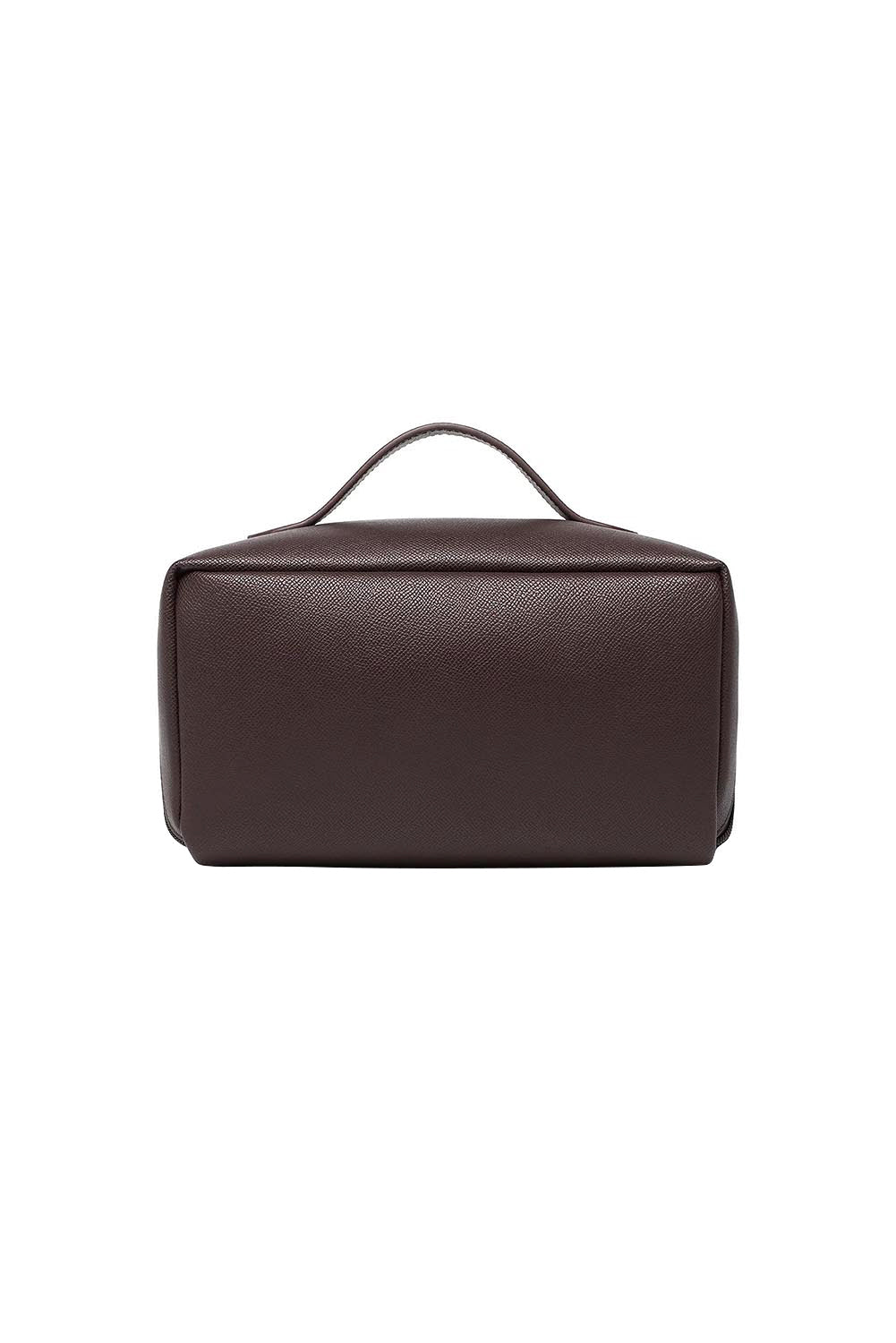 Product shot of the Orion Cosmetic Case - Chocolate in colour Chocolate, from the back