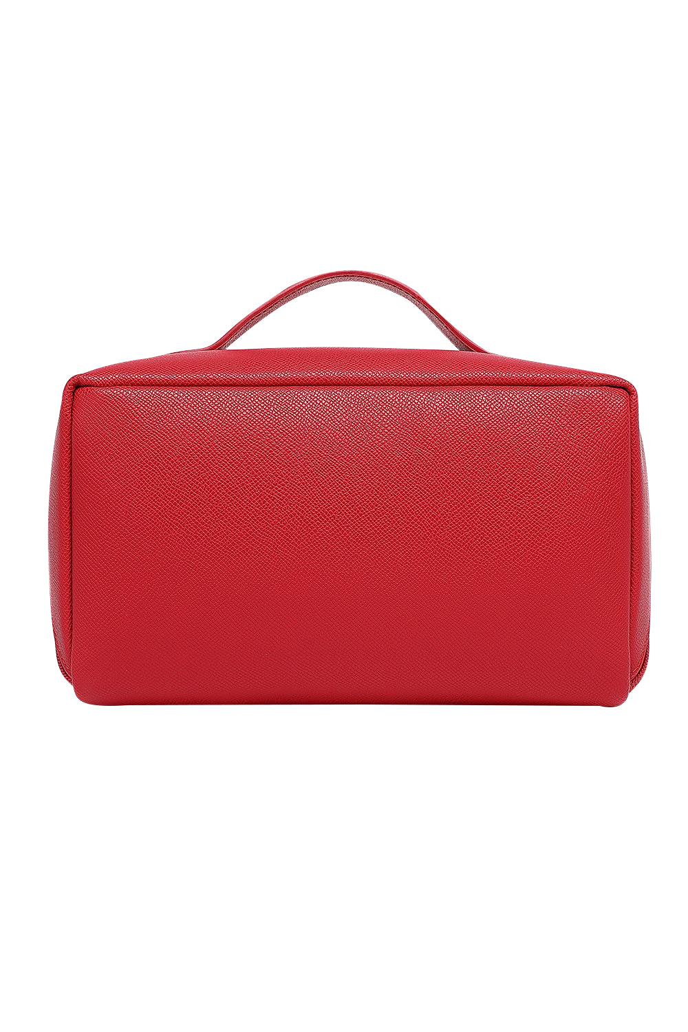 Product shot of the Orion Cosmetic Case in colour Red (Red), from the back