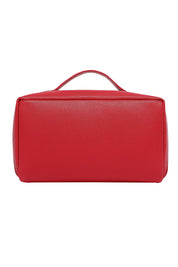 Product shot of the Orion Cosmetic Case in colour Red (Red), from the back