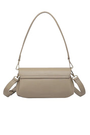 Product shot of the Winona Shoulder Bag in colour Stone, from the back