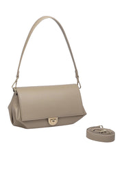 Product shot of the Winona Shoulder Bag in colour Stone, detail