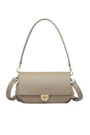Product shot of the Winona Shoulder Bag in colour Stone, from the front
