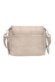 Product shot of the Shania Crossbody Bag in colour Stone, from the back