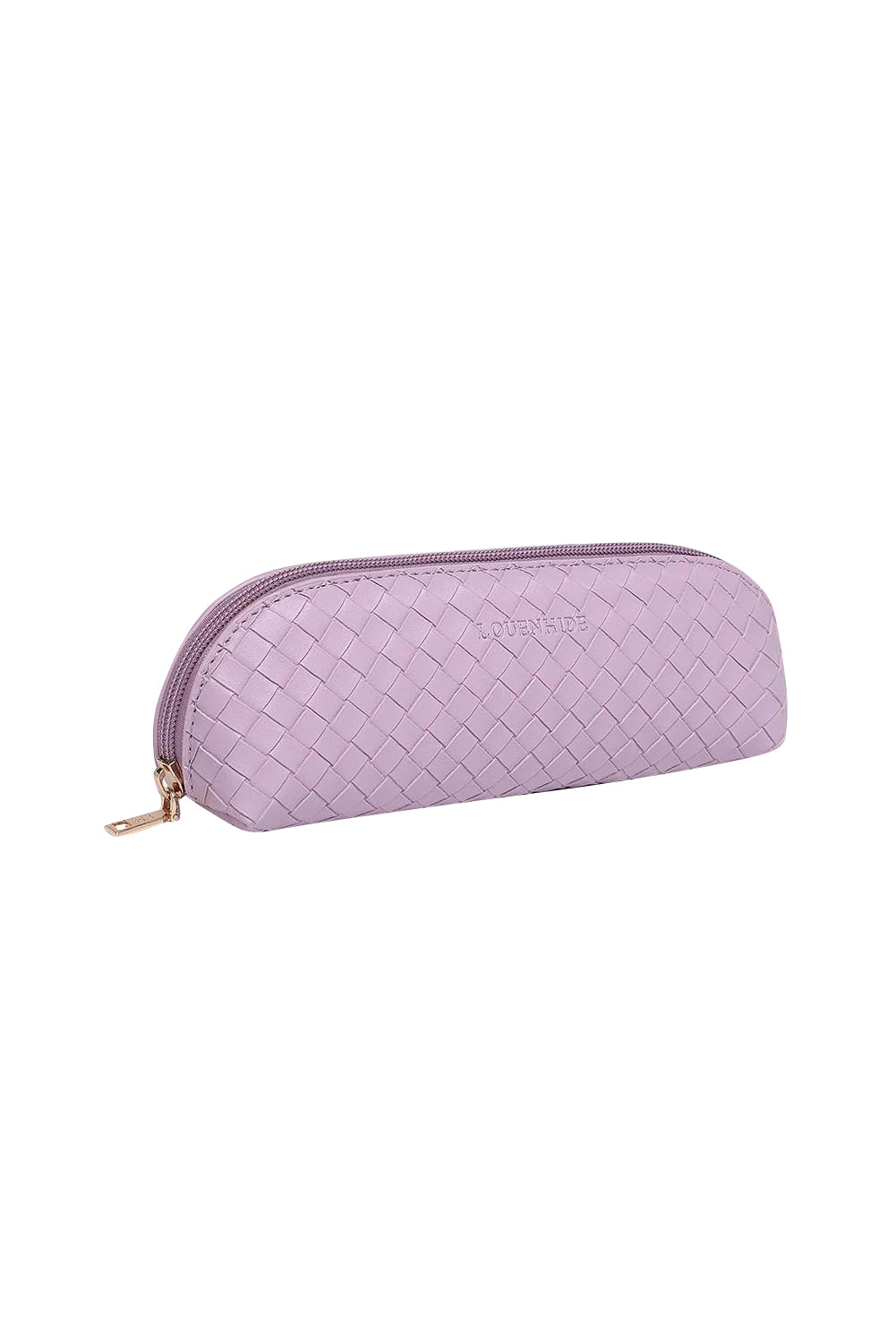 Product shot of the Jayne Makeup Bag in colour Lilac (Purple), detail