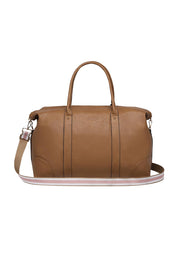 Product shot of the Alexis Travel Bag in colour Camelpink, detail