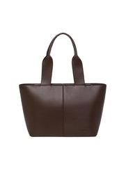 Product shot of the Henley Tote Bag in colour Chocolate, from the back