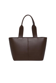 Product shot of the Henley Tote Bag in colour Chocolate, from the front