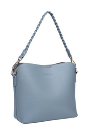 Product shot of the Soho Crossbody Bag in colour Dustyblue (Blue), detail