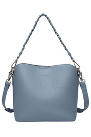 Product shot of the Soho Crossbody Bag in colour Dustyblue (Blue), detail