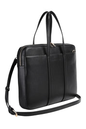 Product shot of the Orleans Laptop Bag in colour Black (Black), detail