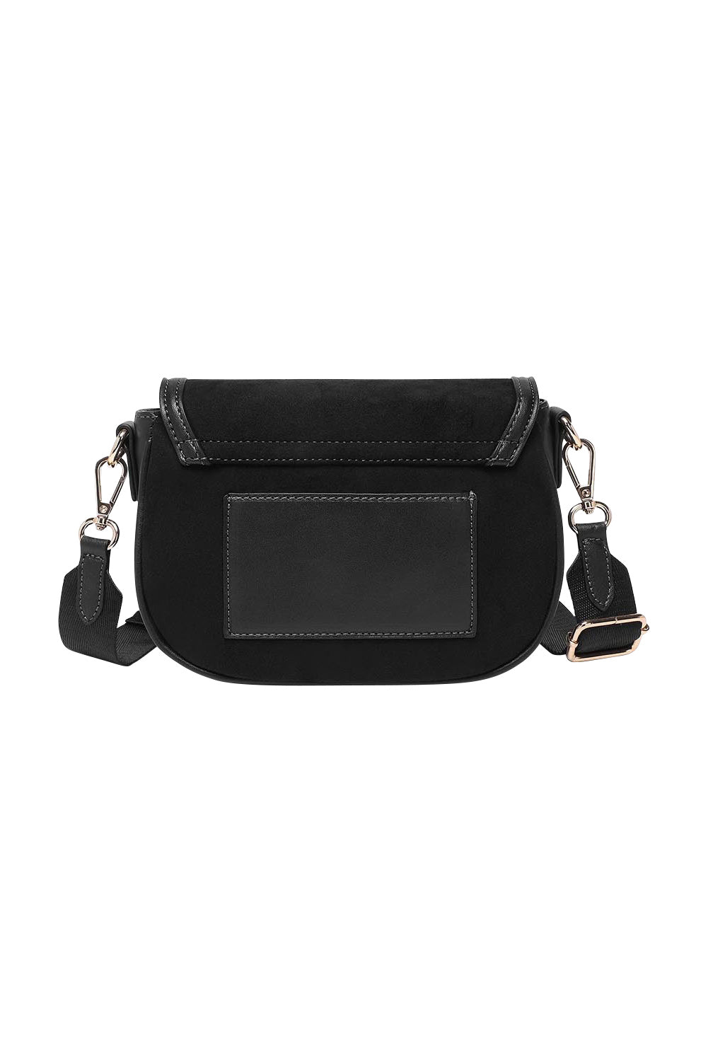 Product shot of the Jade Crossbody Bag in colour Black (Black), from the back