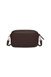 Product shot of the Bianca Crossbody Bag in colour Chocolate, from the back