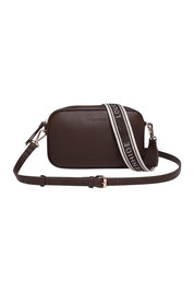 Product shot of the Bianca Crossbody Bag in colour Chocolate, from the front