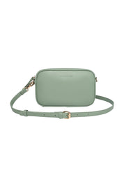 Product shot of the Bianca Crossbody Bag in colour Sage (Green), detail