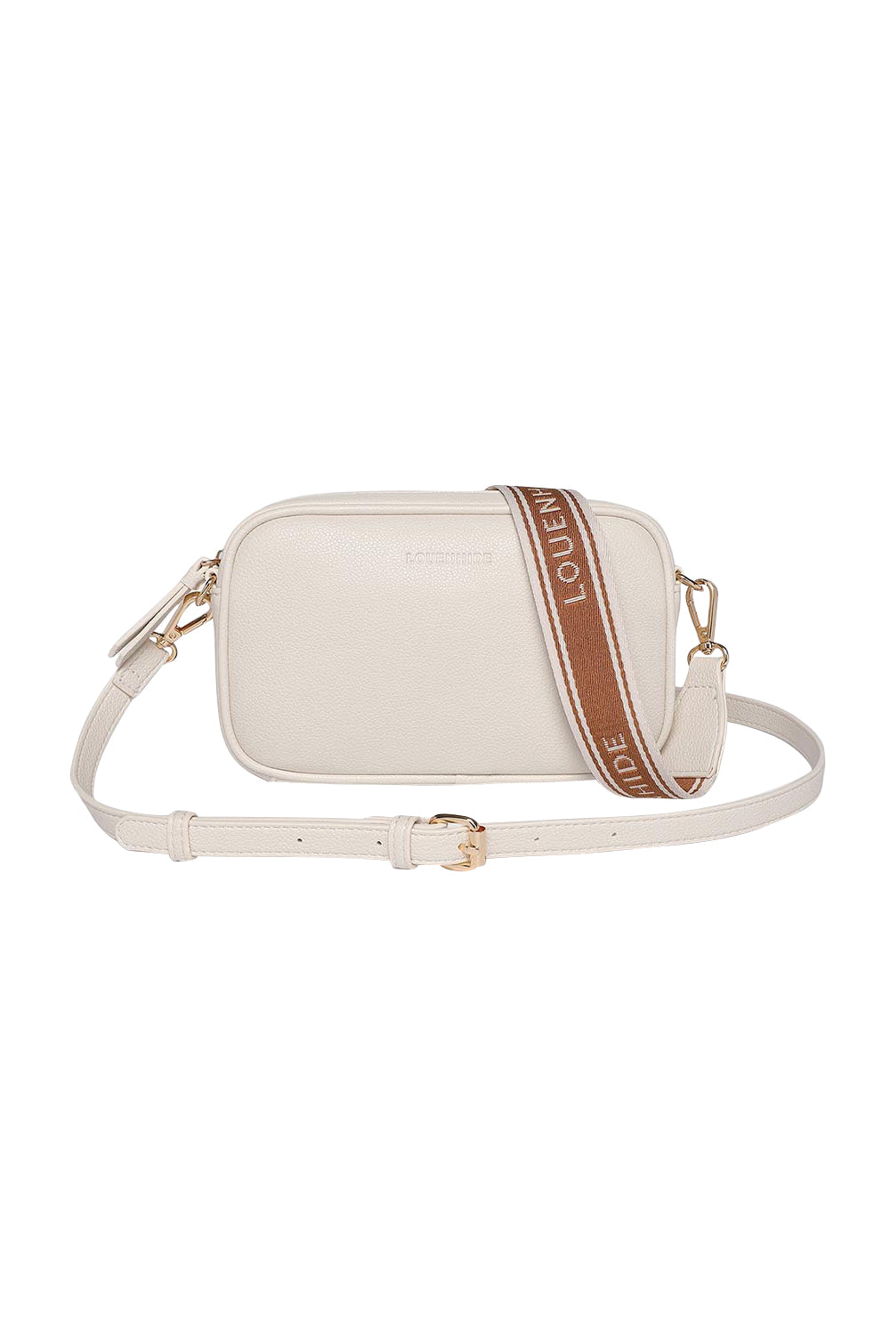 Product shot of the Bianca Crossbody Bag - Vanilla in colour Vanilla, from the front