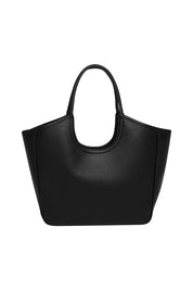 Product shot of the Alexandra Tote Bag in colour Black (Black), from the back