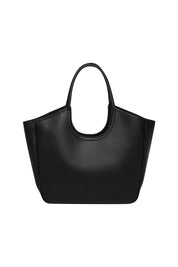 Product shot of the Alexandra Tote Bag in colour Black (Black), from the front