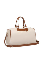 Product shot of the Taylor Travel Bag in colour Canvastan, detail