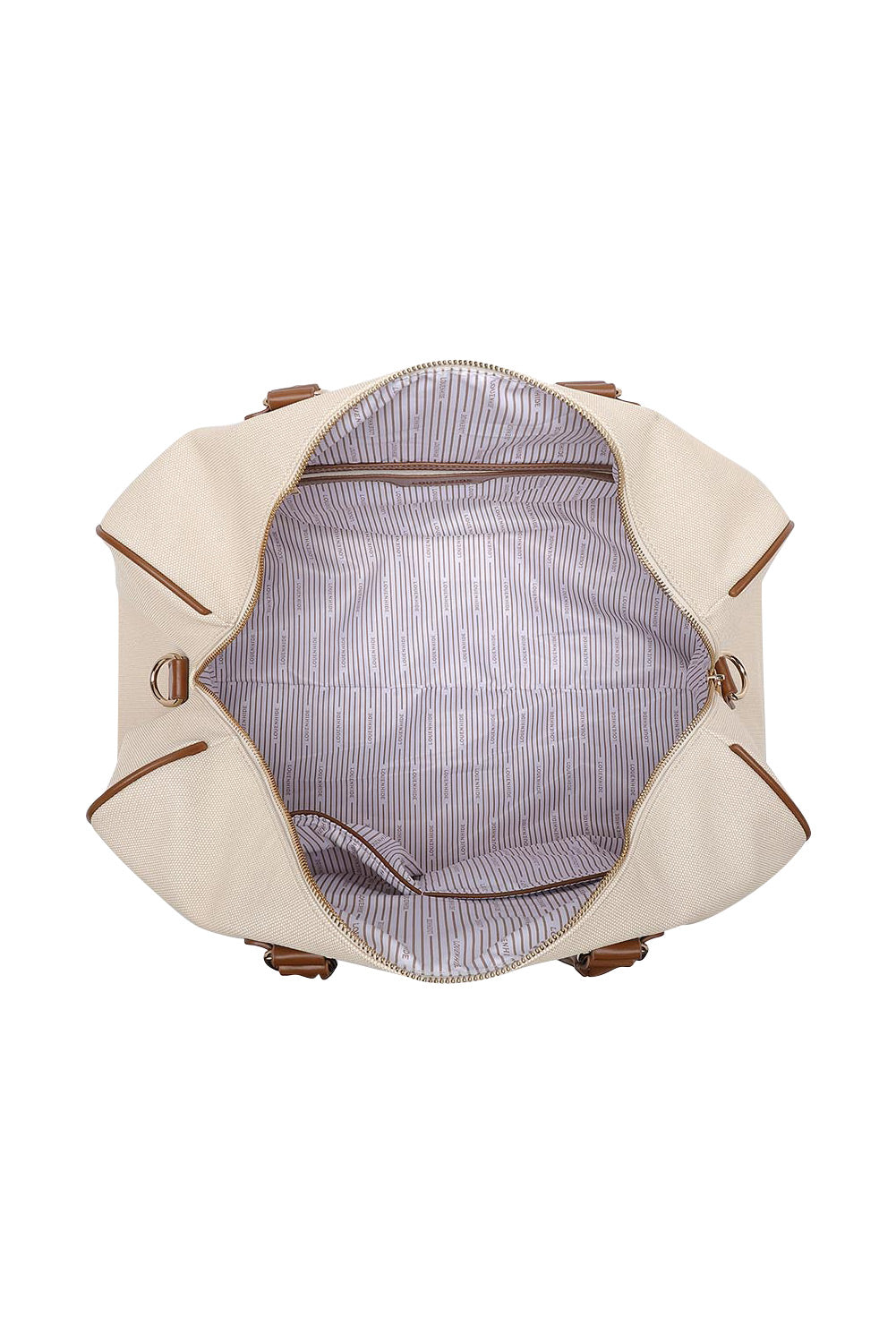 Product shot of the Taylor Travel Bag in colour Canvastan, detail
