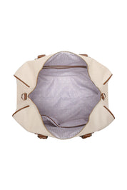 Product shot of the Taylor Travel Bag in colour Canvastan, detail