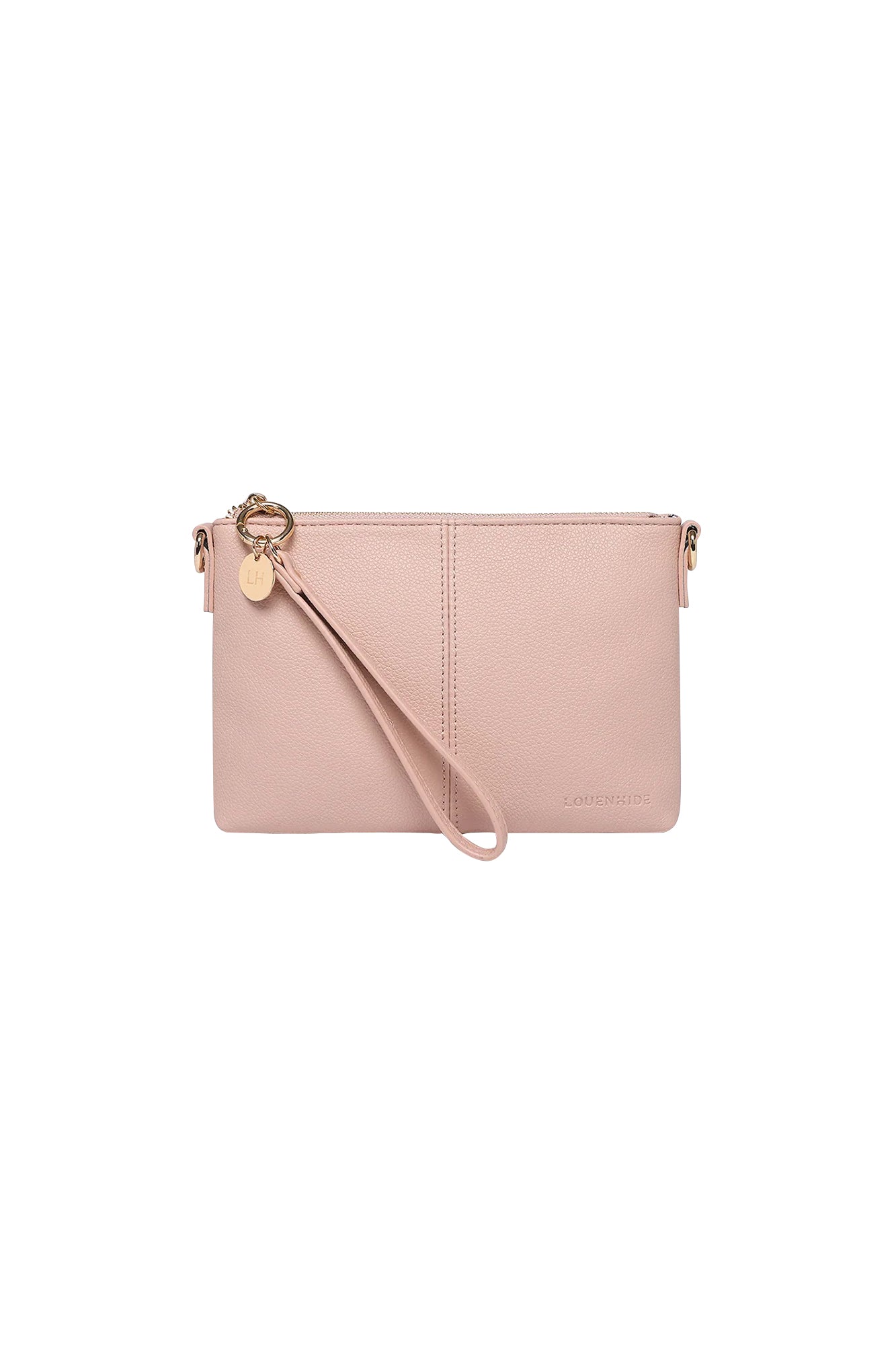 Product shot of the Baby Sophie Crossbody Bag in colour Dustypink (Pink), detail