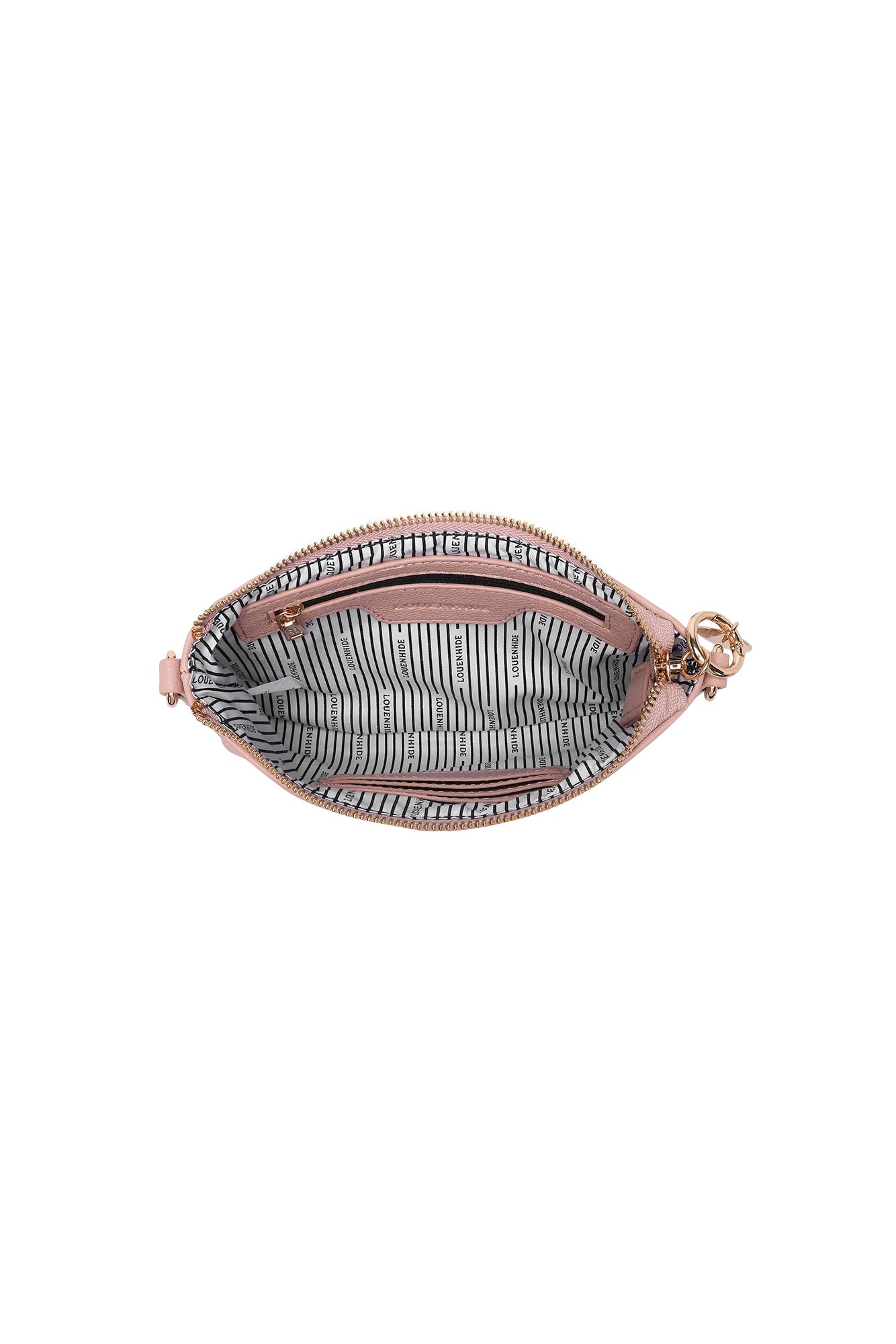 Product shot of the Baby Sophie Crossbody Bag in colour Dustypink (Pink), detail