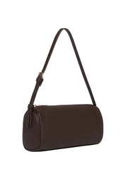 Product shot of the Serena Handbag in colour Chocolate, detail